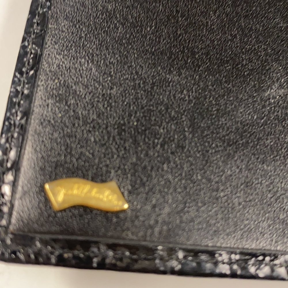 Judith Leiber Black Python Long Clutch Wallet - image 12